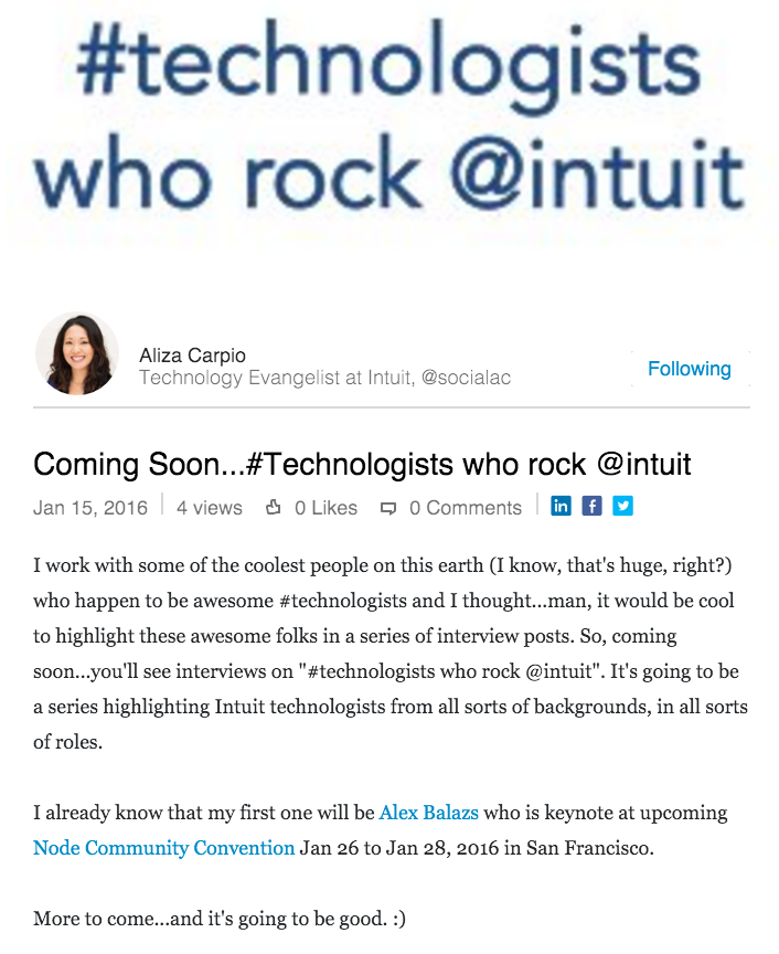Technologists who rock @intuit